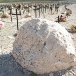 Mass gravesite for earthquake victims